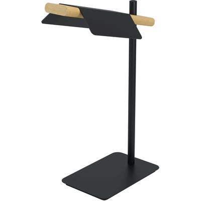 EGLO Tischleuchte "ERMUA", braun (schwarz, braun), H: 50,5cm, 1 Stk., Leuchten, Tischleuchte in schwarz und braun aus Stahl, Holz - 4,5W - Warmweiß, Tischleuchte