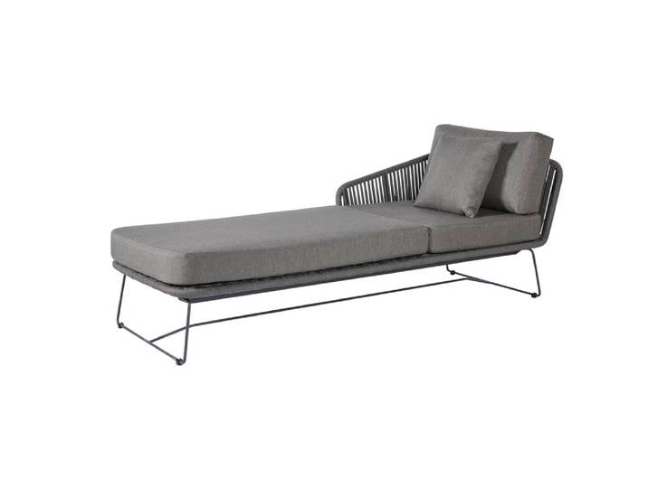 Diamond Garden Milos Daybed links Edelstahl/Rope inkl. Sitz &