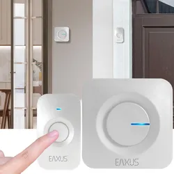 Funk-Türklingel mit LED-Signal – 200 m Reichweite, 5 Lautstärkestufen & einfache Installation – 52 Melodien, IP56 & ideal für Haus, Wohnung & Garten