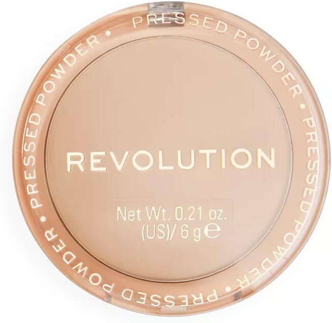 Revolution - Reloaded Pressed Powder, Pulver, Reloaded Pressed Powder Vanilla, 6 g, Translucent