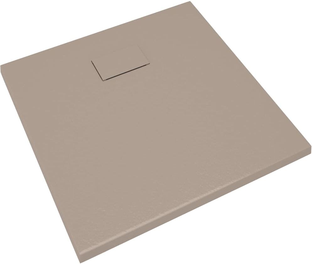 vidaXL Receveur de douche SMC Marron 90x90 cm