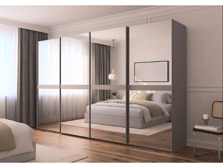 Armoire miroir Scale 360cm Marron/Tourbe