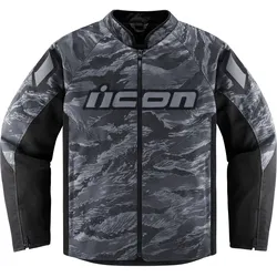 Icon Hooligan Tiger s Blood, Textiljacke - Dunkelgrau/Grau/Schwarz - XXL