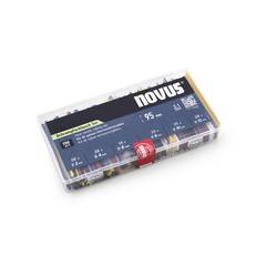 Novus Tools 035-0014 Schrumpfschlauch-Set Schwarz, Rot, Gelb, Grün, Blau, Weiß, Transparent 1 St.