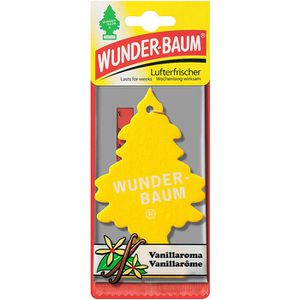 Wunderbaum Autoduft 134205, Vanillearoma, bis zu 7 Wochen, Duftbaum, Anhänger