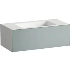 Laufen FOLIO Waschplatz H580FO45211111 1004x500x350 mm, m. Arm-bank 1 Hl. o.Ül. Fossilgrau