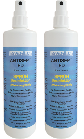 Toms Car HiFi Desinfektionsspray inovaclean 500 ml Sprühflasche VIRUZID, gegen Viren, Bakterien, Keime und Pilze.-
