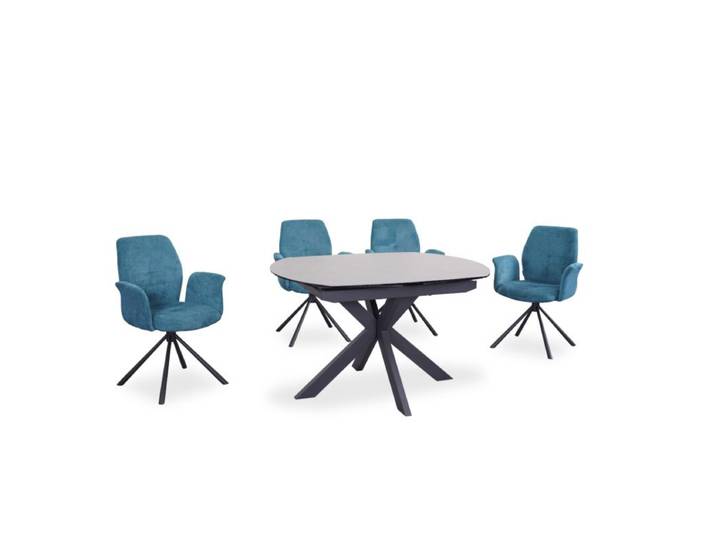 Trendstore Meggie &amp; Manoa Essgruppe 5-tlg. mit 4 Stühlen - opti