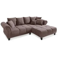 filippo Ecksofa Marta Cord Braun Dunkelbraun