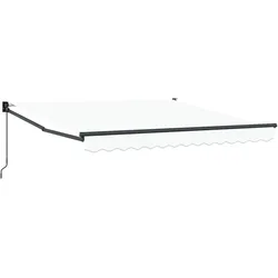 vidaXL manuelle einziehbare Markise Weiß 300x250 cm
