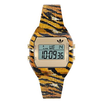Digitaluhr ADIDAS ORIGINALS "Digital Two", gelb (goldfarben), Armbanduhren, Herren, Digitaluhr, Quarzuhr, Armbanduhr, Damenuhr, Herrenuhr, Edelstahlarmband, digital