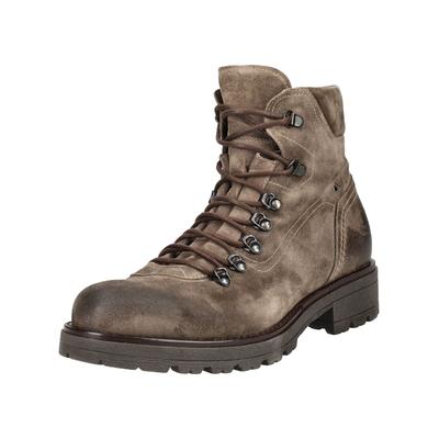 Schnürstiefelette NERO GIARDINI "Nero Giardini Stiefelette Leder", Herren, Gr. 42, braun, Leder, Schuhe Schnürstiefelette