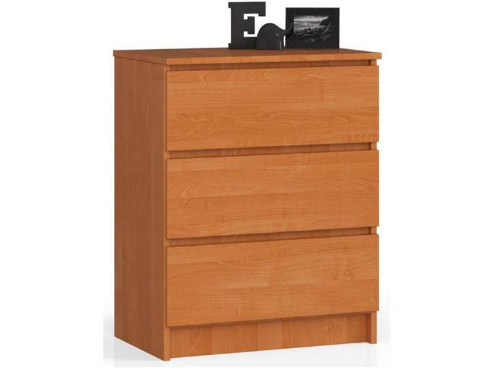 Commode AKORD K60 Aulne 60 cm 3 tiroirs façade Aulne 60x40x77 cm