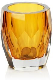 Zodax Giacomo Hand Made Cut Polished Glass Vase/Hurricane