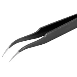 ESD Pinzette, mit feinen und gebogenen Spitzen, 120 mm