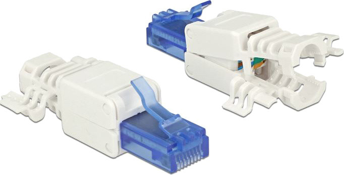 Delock 86417 RJ45 Stekker Cat.6A UTP werkzeugvrij - 2 stuks