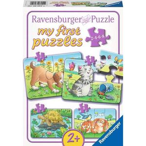 Ravensburger Puzzle 06951 Niedliche Haustiere, 2, 4, 6 & 8 Teile, ab 2 Jahre