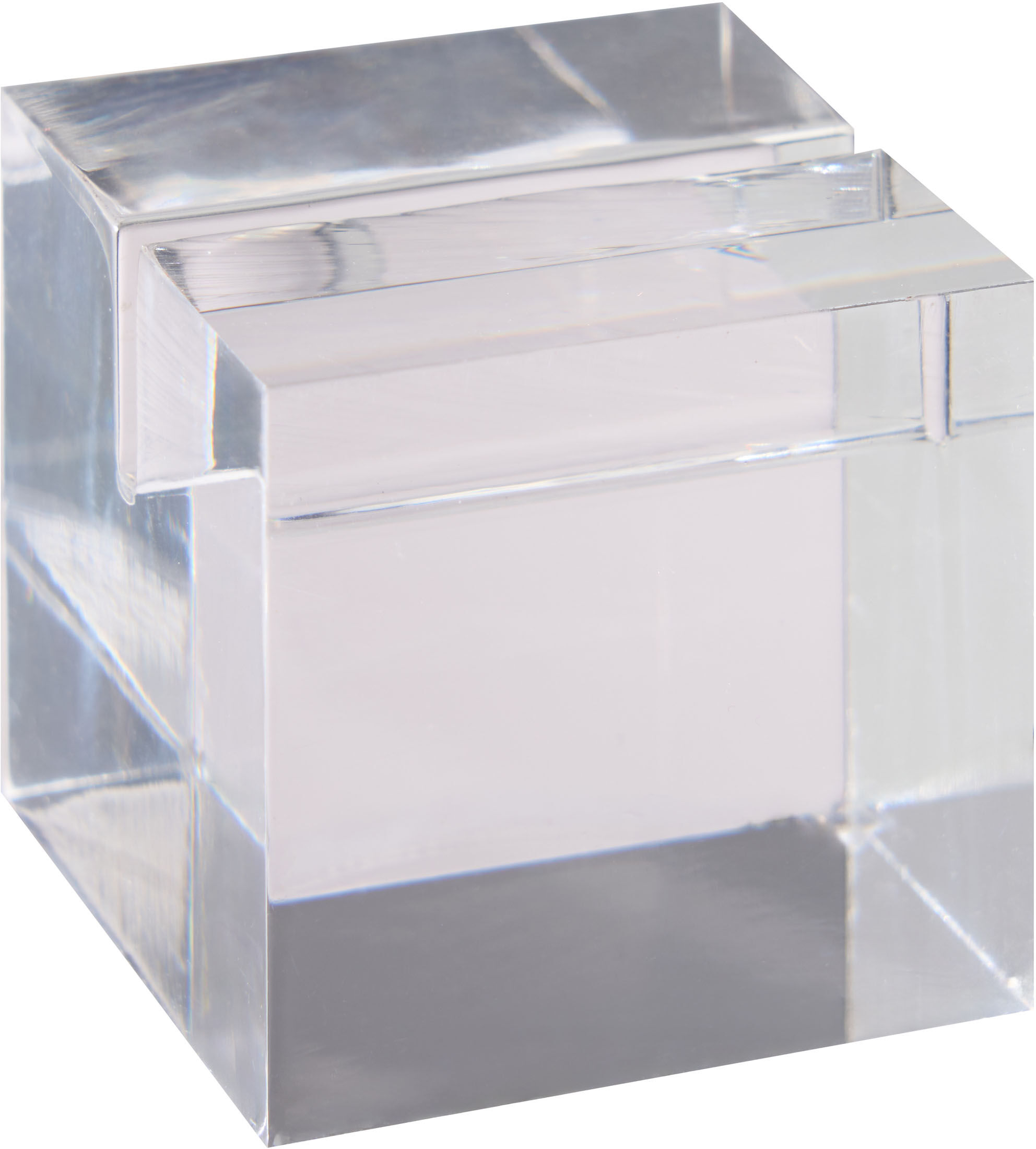 SPRINTIS 1 Portacarte "Cube" in acrilico trasparente   brillante, acrilico (PMMA)