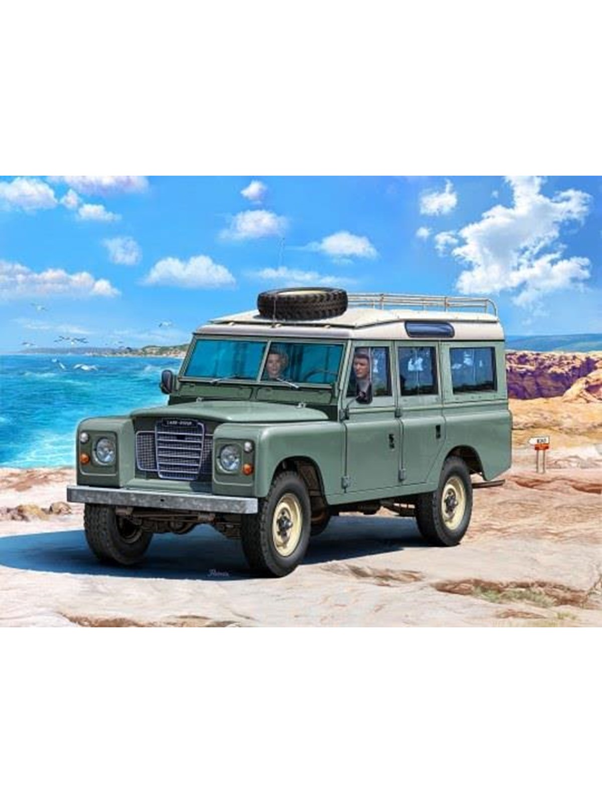 Revell Model Building Kit - Land Rover Series III LWB (S. Wagon) 1:24 - 184dlg.