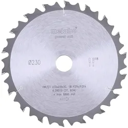 Metabo Sägeblatt power cut wood professional FZ / FA 10° - 628010000