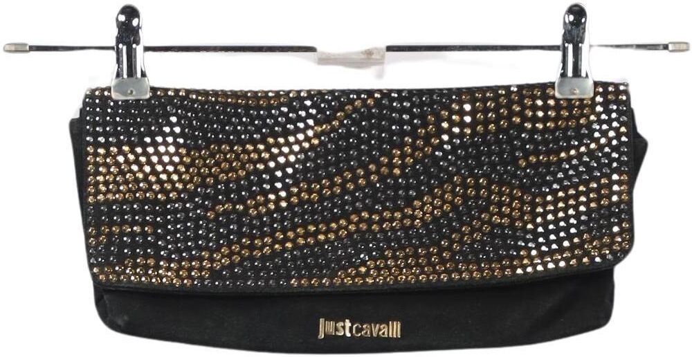 Just Cavalli Damen Handtasche gross Leder, Schwarz, Leder - Second Hand