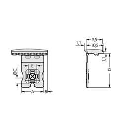 Griffplatte 2091-1601 WAGO Inhalt: 100 St.