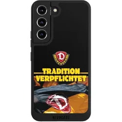 Nivocase Handyhülle für Samsung Galaxy S22 Hülle NIVOpure Case Schwarz Fanartikel SG Dynamo Dresden SGD (Samsung Galaxy S22), Smartphone Hülle, Schwarz