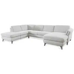CASEDO Wohnlandschaft Change A Stoff Beige 216 x 328 157 cm
