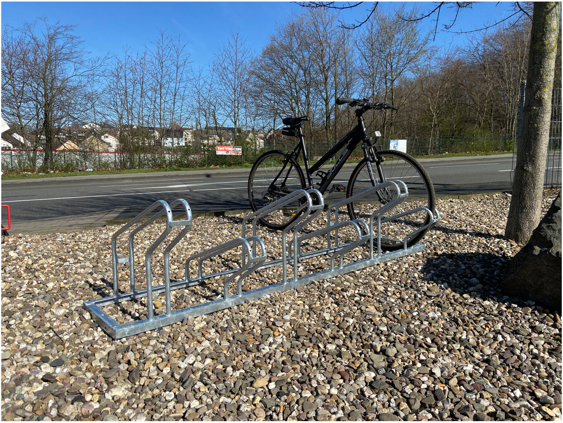 Schake Fahrradständer, Radeinstellung einseitig für 4 Fahrräder (420_40)
