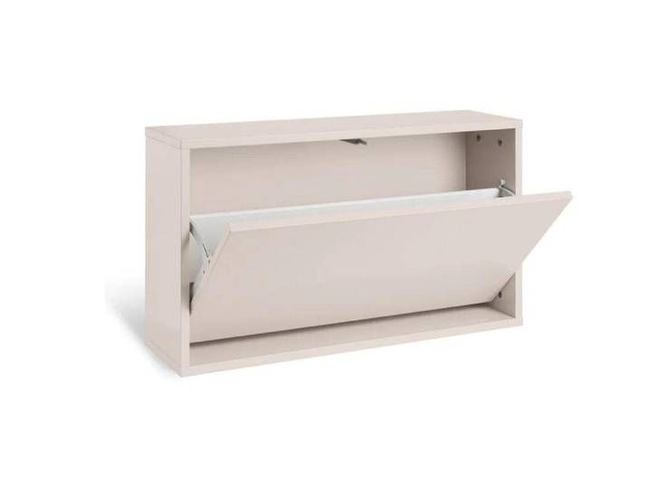 Schuhschrank ReCollector Shoe Box Narrow Silver Cloud Grey , beige (grau, silber), B:70cm H:40cm T:20cm, Kunststoff, Schränke, Schuhschrank