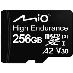 Mio High-Endurance MicroSD card - 256GB (256 GB, microSDXC, U3, UHS-I), Speicherkarte, Schwarz