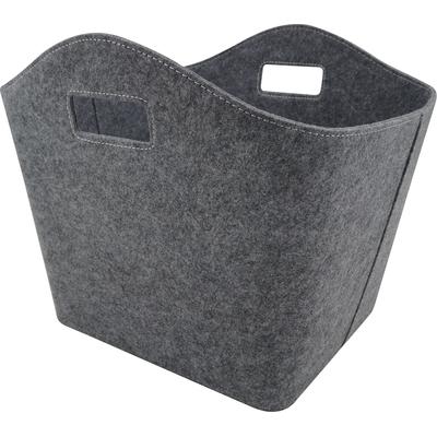 Allzweckkorb FIREFIX "Kaminholztasche", grau, B:46cm H:46cm T:41cm, Filz, Aufbewahrungsboxen, Allzweckkorb