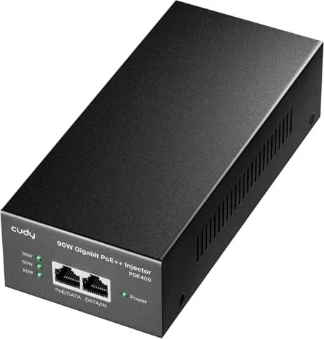 CUDY 90W Gigabit PoE+/PoE Injector