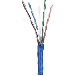 Lanberg LAN-KABEL UTP 1GB/S 305M CCA-DRAHT BLAU (U/UTP, CAT6, 305 m), Netzwerkkabel