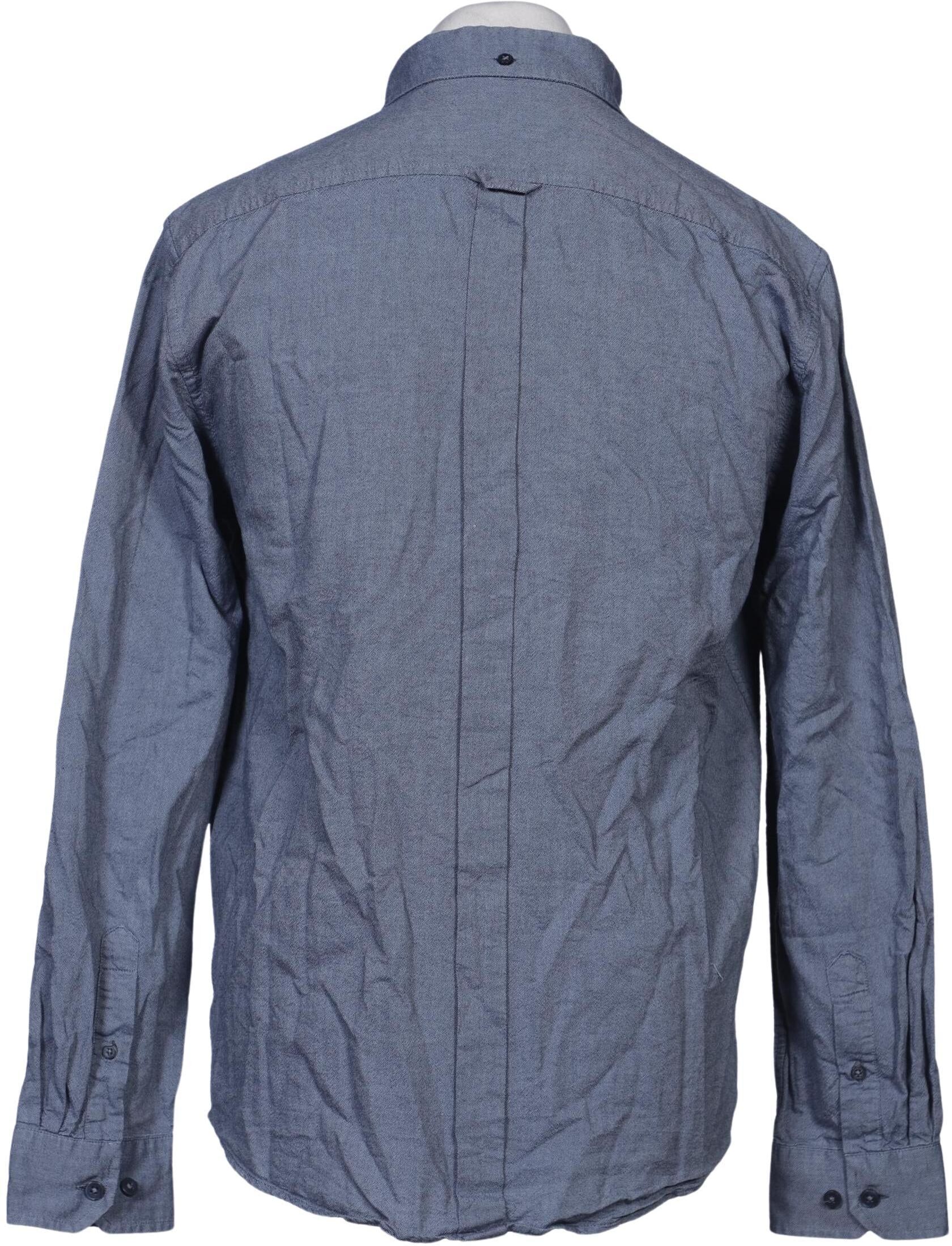 Ben Sherman Herren Hemd, Blau, Gr. L, Baumwolle - Second Hand