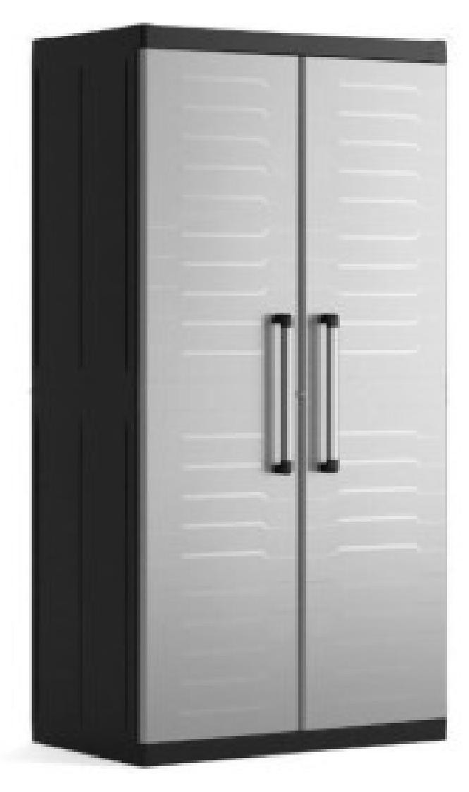 Keter Detroit XL High Opbergkist, Grijs, Hoogte: 182 cm