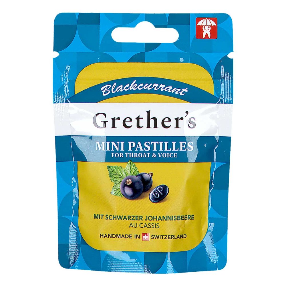 Hager Pharma GmbH Grethers Blackcurrant Zuckerfrei Pastillen mini Beutel 19859713