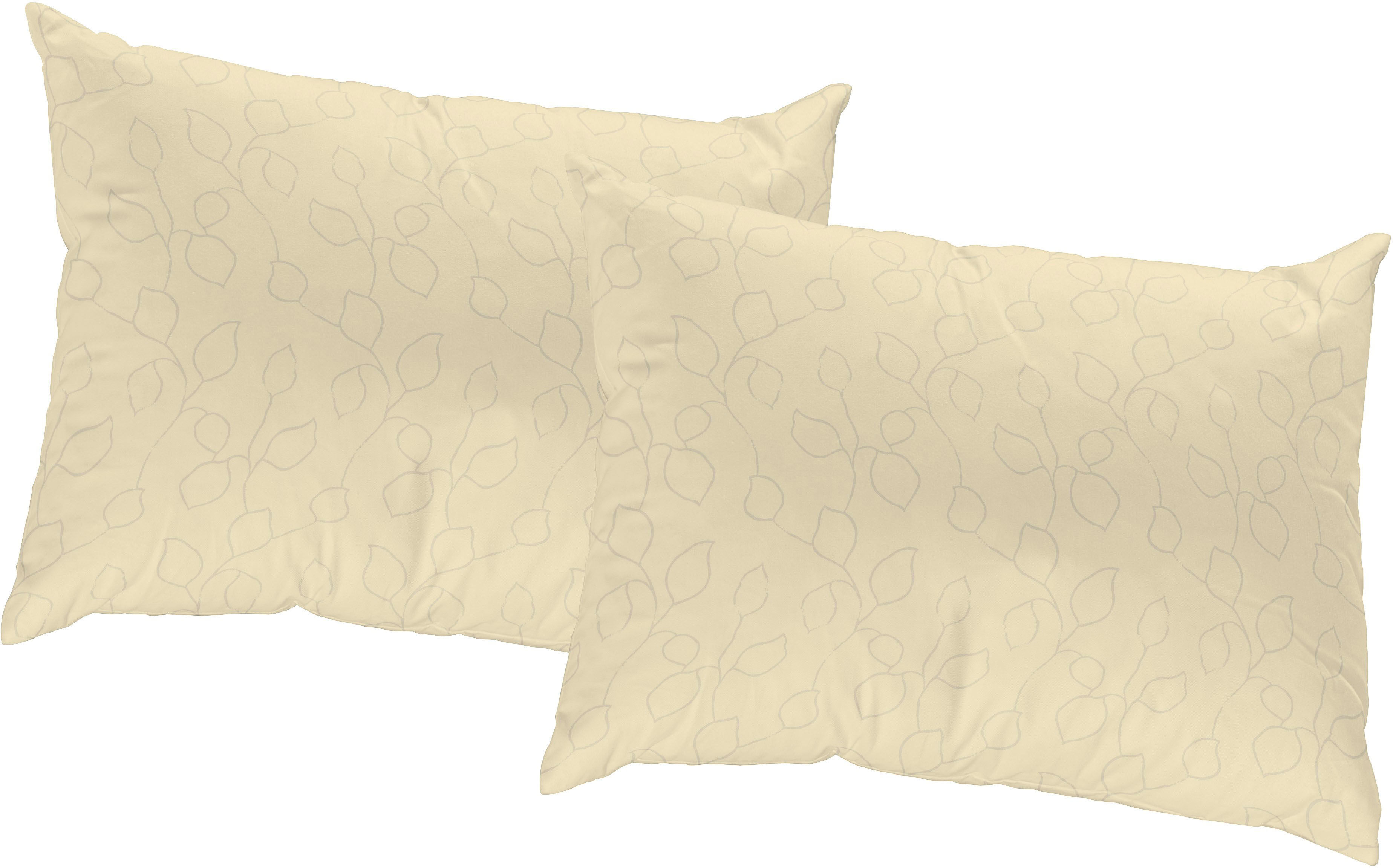 Dekokissen WIRTH "Westport" Gr. 3, beige (natur, ranken), B:40cm L:60cm, Obermaterial: 100% Polyester, Dekokissen_Sitzkissen_Kissenhüllen, Dekokissen natur, ranken B/L: 40cm x 60cm, 2 Stk.