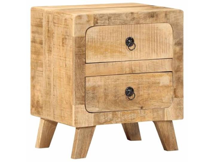 fsahslih Nachttisch 40x32x46 cm Massivholz Mango Beistelltisch