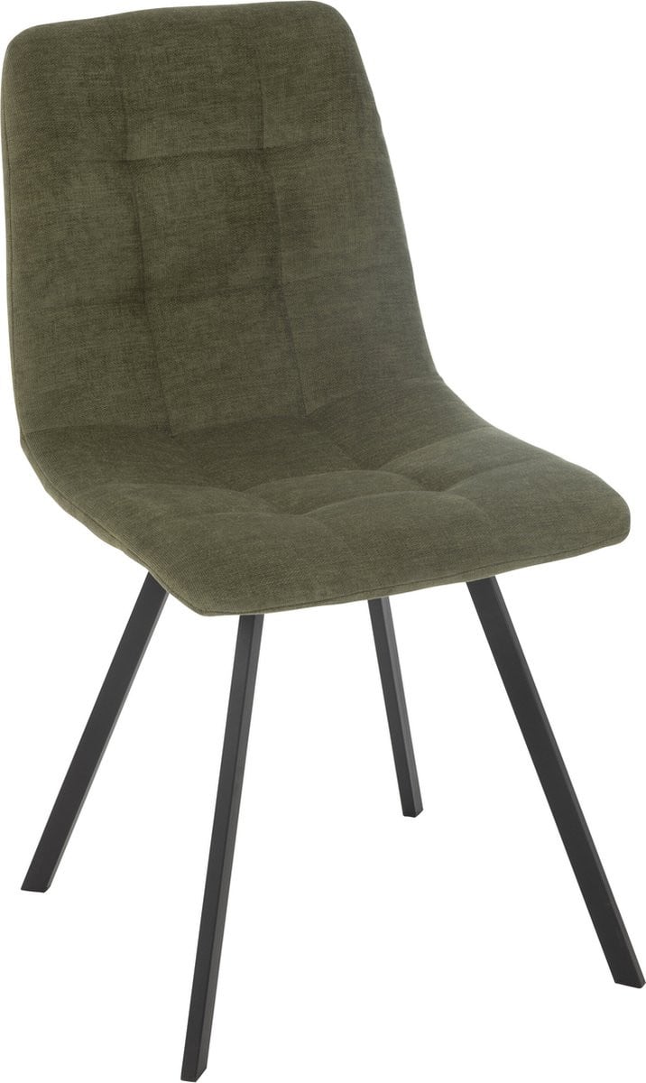 J-Line stoel Clark groen metaal en polyester
