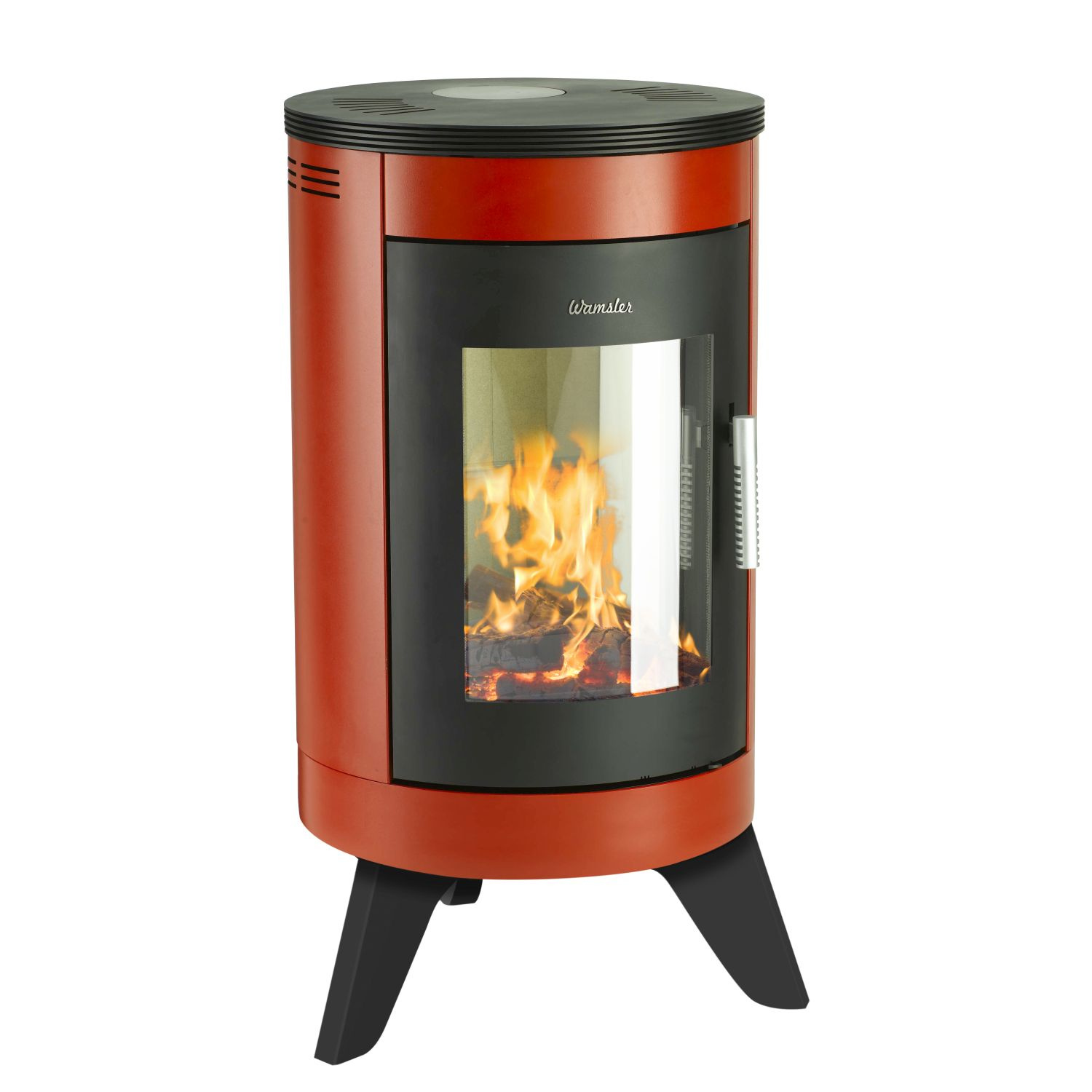 WAMSLERHAUSU Kaminofen TYP10164-CITY rot/schwarz, 7 kW 16899931