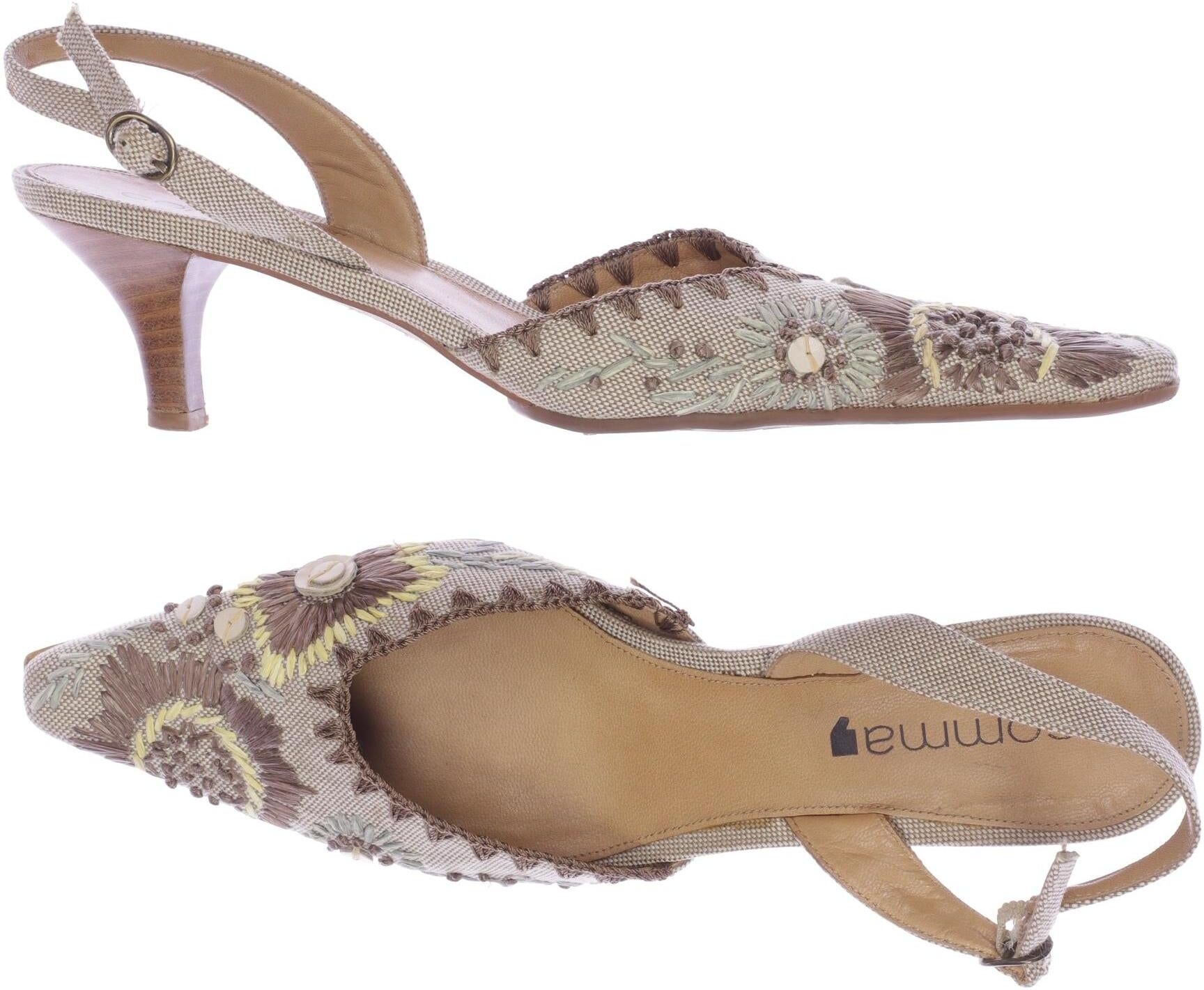 Comma Damen Sandalen, Beige, Gr. EU 41, kein / Etikett - Second Hand