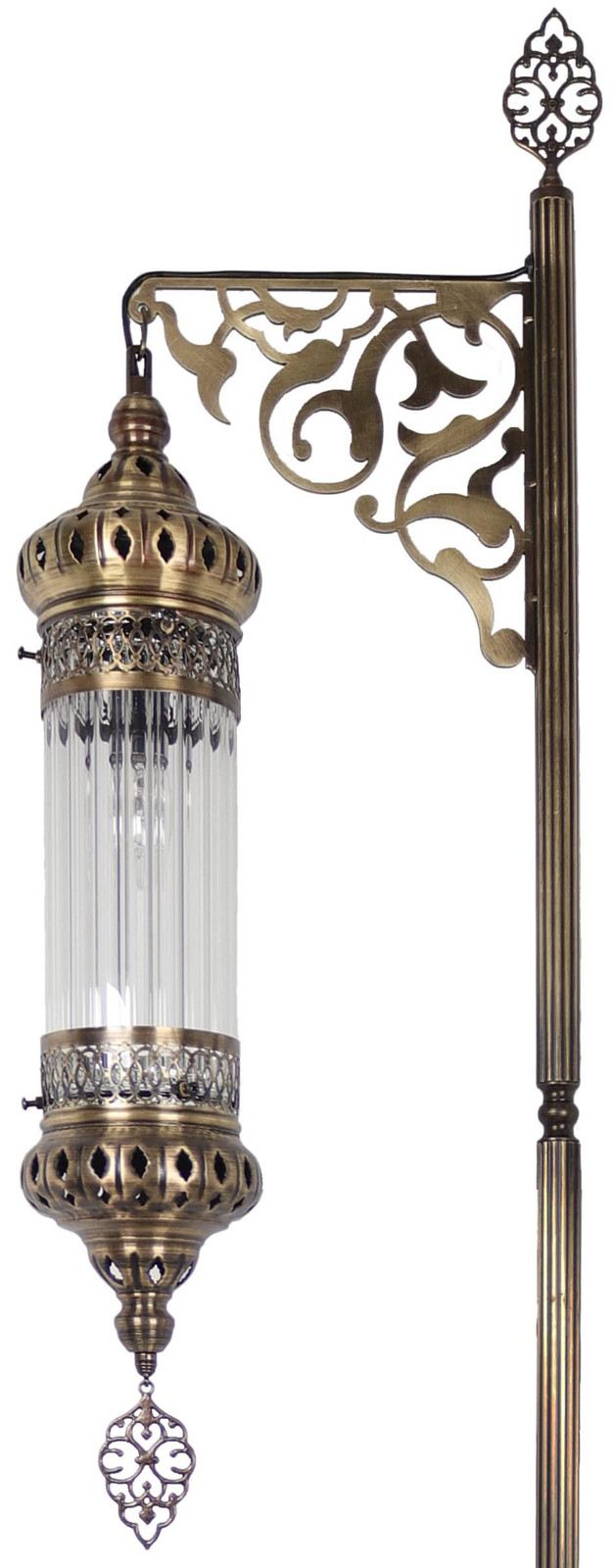 Turkse Marokkaanse staande lamp in vintage stijl, 165 cm