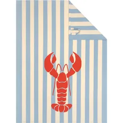 Geschirrtuch PRINTS & STRIPES (BL 50x70 cm) - blau - BL 50x70 cm