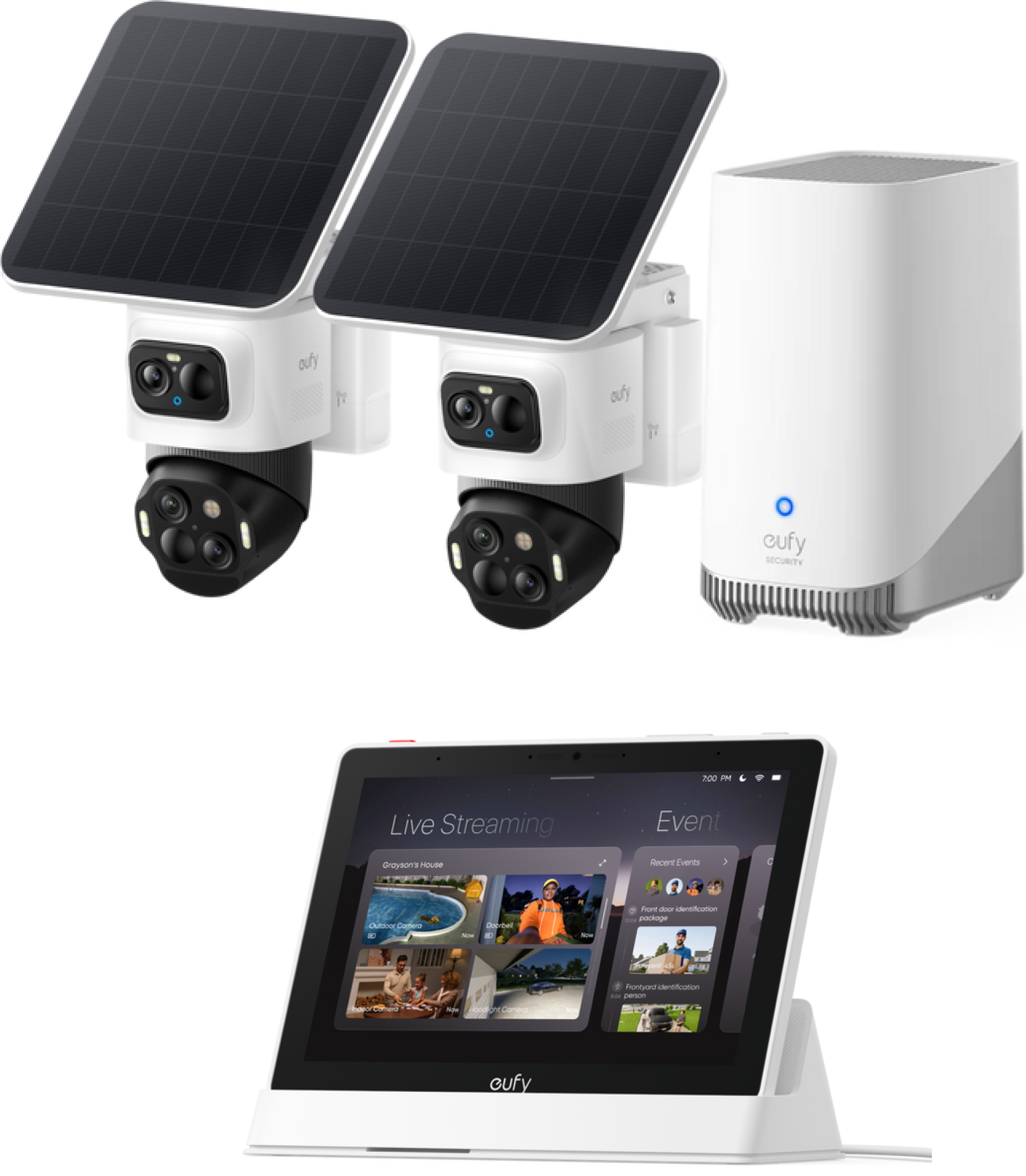 eufyCam S4 2+1 Kit & eufy smart display E10