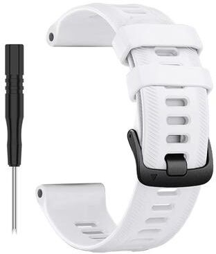 Inspired Finds Sports Silicone Replacement Strap For Garmin Forerunner 965 955 945 935 745 22mm Soft, Durable, And Adjustable Watch B white for Forerunner 955