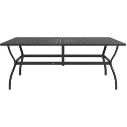 vidaXL Gartentisch Anthrazit 190x80x72 cm Stahl