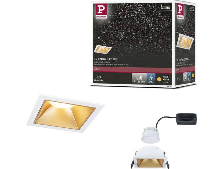 Paulmann LED Einbauleuchte Cole 1er-Set