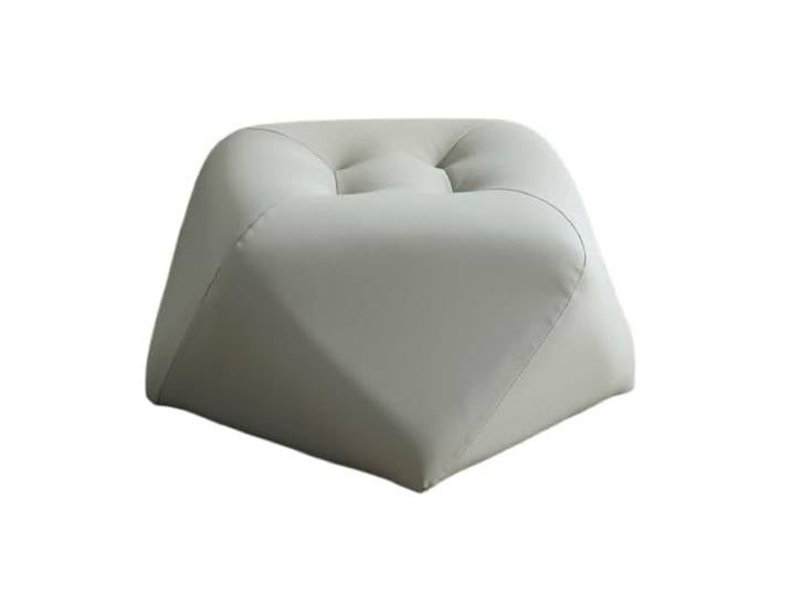 XXAD553TY Achteckiger Hocker aus Leder. Polygonaler, geeignet for Schlafzimmer Kleiderschrank(Grigio)