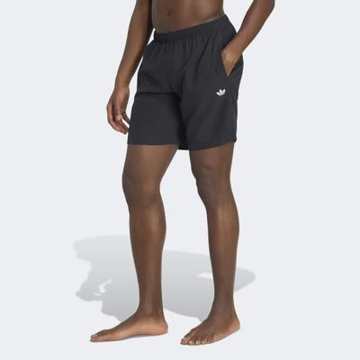 Shorts ADIDAS ORIGINALS "TREFOIL ESSENTIALS", Herren, Gr. XL, L-Gr, schwarz (schwarz, innenbeinlänge ca. 20 cm), Obermaterial: 100% Polyester, Hosen Shorts